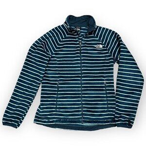 The North Face Vintage FLEECE Striped Designer Outdoor Light Jacket - Womens M